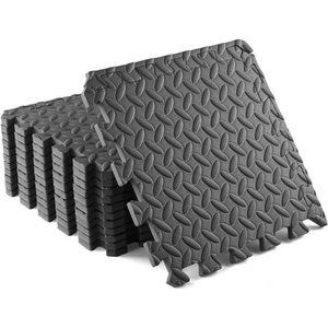 12, 16, 36 Sq Ft Interlocking Exercise Foam Mats with Border – Interlocking Mats